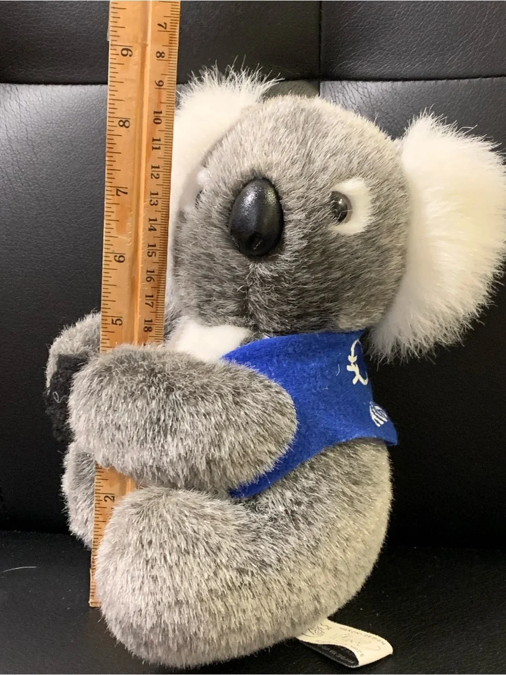 vintage Australian made grey koala plush stuffed animal